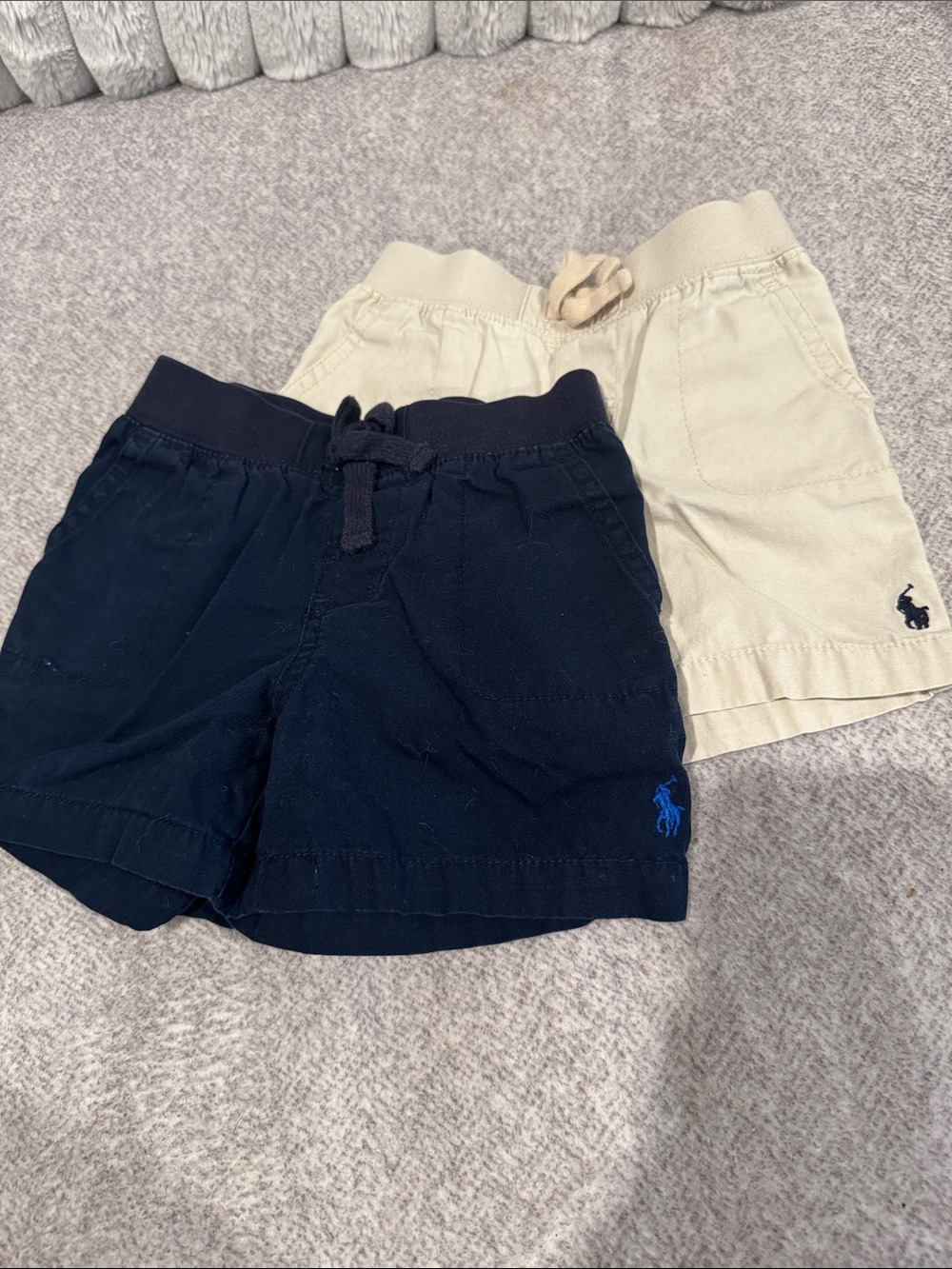 Polo by Ralph Lauren Kids Navy and Khaki Shorts 2-Pack